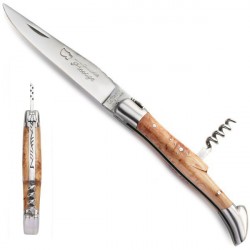Juniper wood sommelier collector's knife - Classic range
