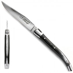 Black horn collector's knife - Classic range