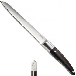 Couteau à pain Expression 36/20cm, manche Mélange backélite, bois, résine