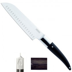 Luxury Expression Santoku knife 34/18cm, mixing Bakelite, wood, resin handle