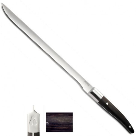 Luxury Expression Ham knife 37/25cm, mixing Bakelite, wood, resin handle