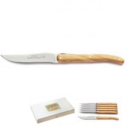 Excellence 6er Set Messer, Olivenholz, handgemacht, in Holzschatulle 