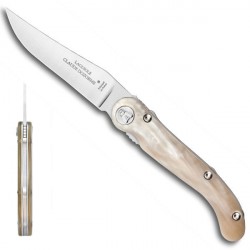White horn knife collector's knife