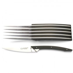 Estuche 6 cuchillos negro Diseño Excelencia 