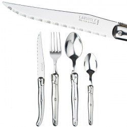 Laguiole 24-piece metal cutlery, stainless steel 