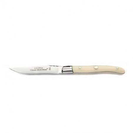 Cheese and dessert knife, natural Nacrine, single