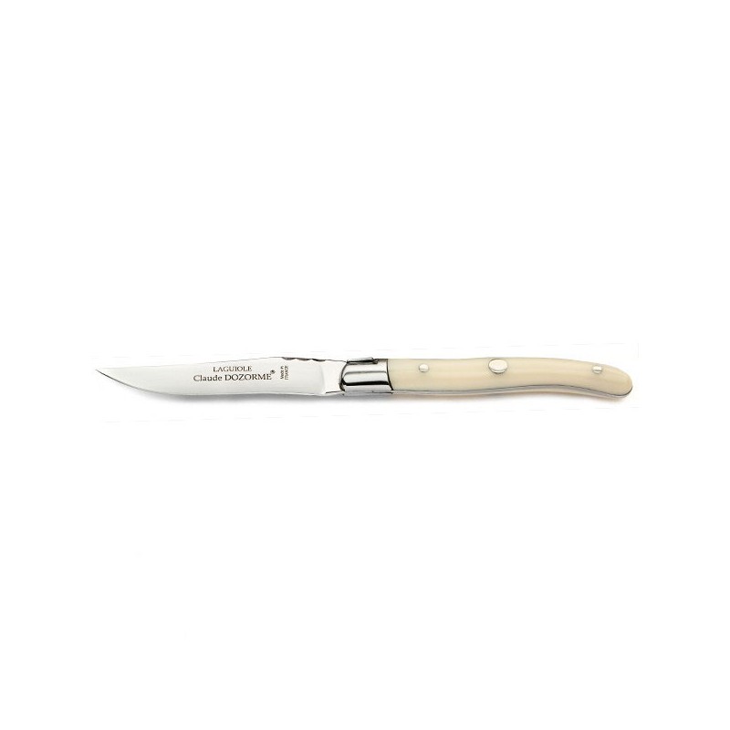 1 Messer, Elfenbeinfarbenen Griff - handgeschmiedet, individuell