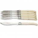 Laguiole set of 6 fish knives, Ivoirine