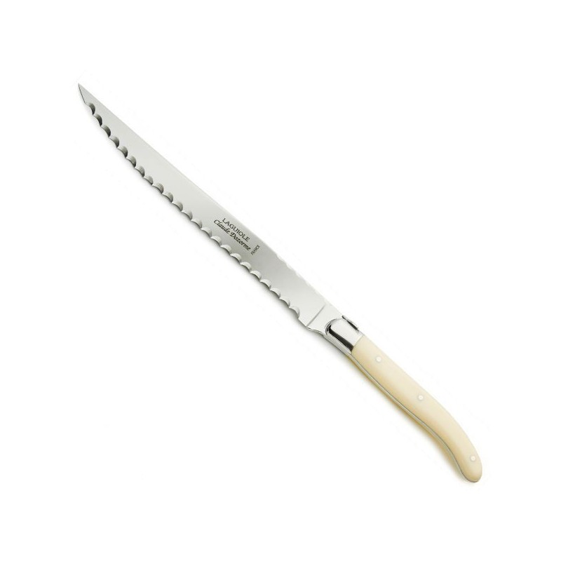 Brotmesser mit perlmuttfarbenem Kunststoffgriff, individuell
