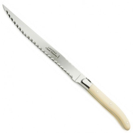 Bread Knife, natural Nacrine handle