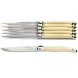 Block 6 knives, ivory handle