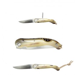 Sommelier Messer mit Korkenzieher, Licht Horn