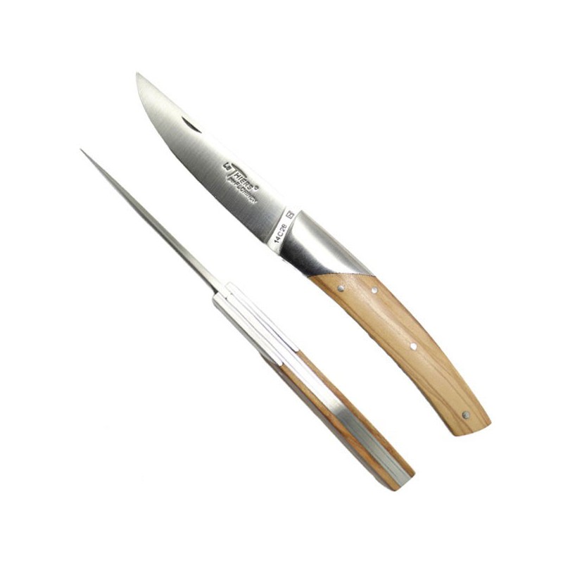 Cuchillo THIERS, manga de madera de olivo