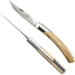 THIERS knife with corkscrew, birch handle