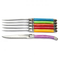 Laguiole Ambiance steak knives, presentation box with 6 knives