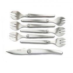 Oyster knife and forks set giftbox