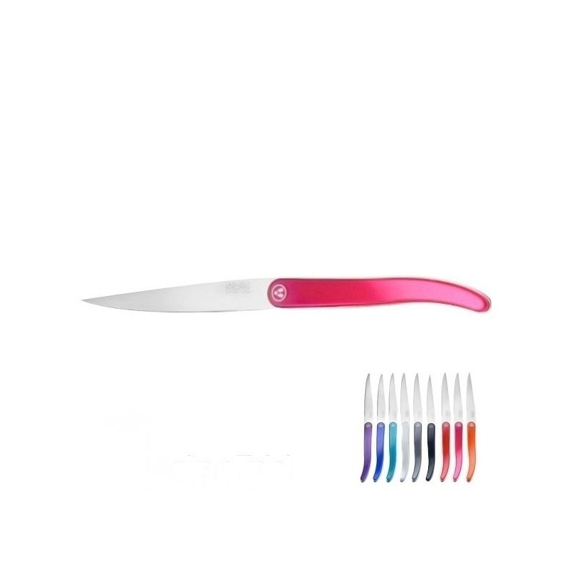 Couteau Cristal à l'unité - Fushia - 9 couleurs au choix