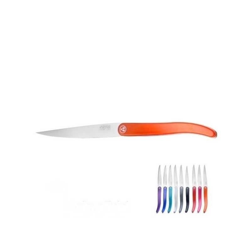 Couteau Cristal à l'unité - Orange - 9 couleurs au choix