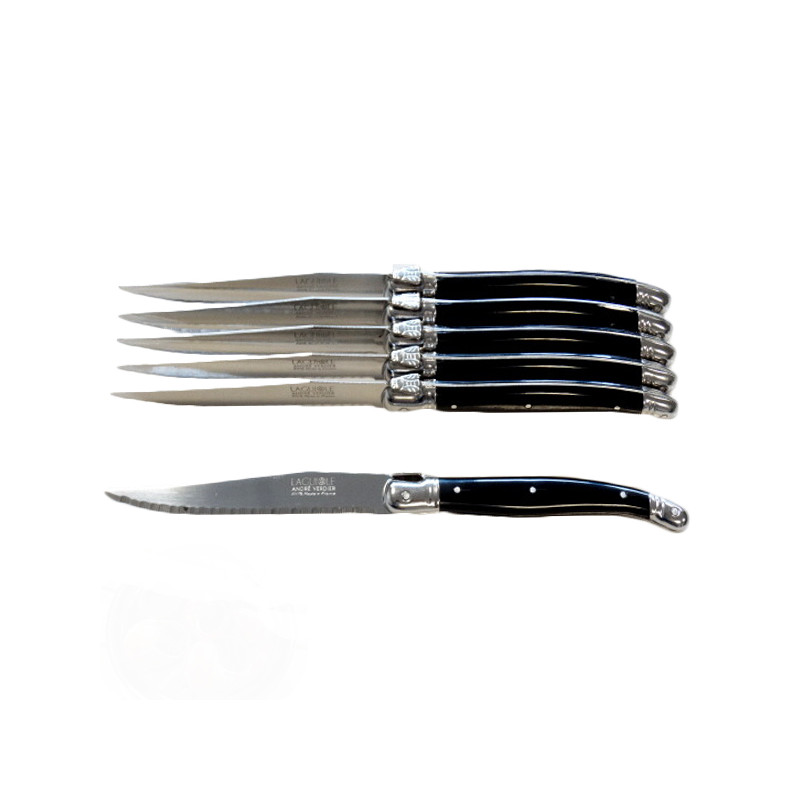 Tradition Grill Knives With Box 6-pack - Lou Laguiole @ RoyalDesign