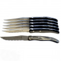 Laguiole boxed of 6 knives. Very trendy, anthracite