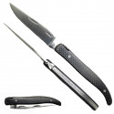 Laguiole knife, carbon handle