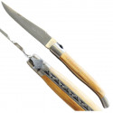 Freemason character collector\'s knife, olive wood