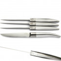 Cofanetto 4 coltelli da bistecca Laguiole Expression, acciaio inossidabile, lama titanio