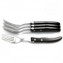 Luxury boxed of 4 Excellence forks. Very trendy, black
