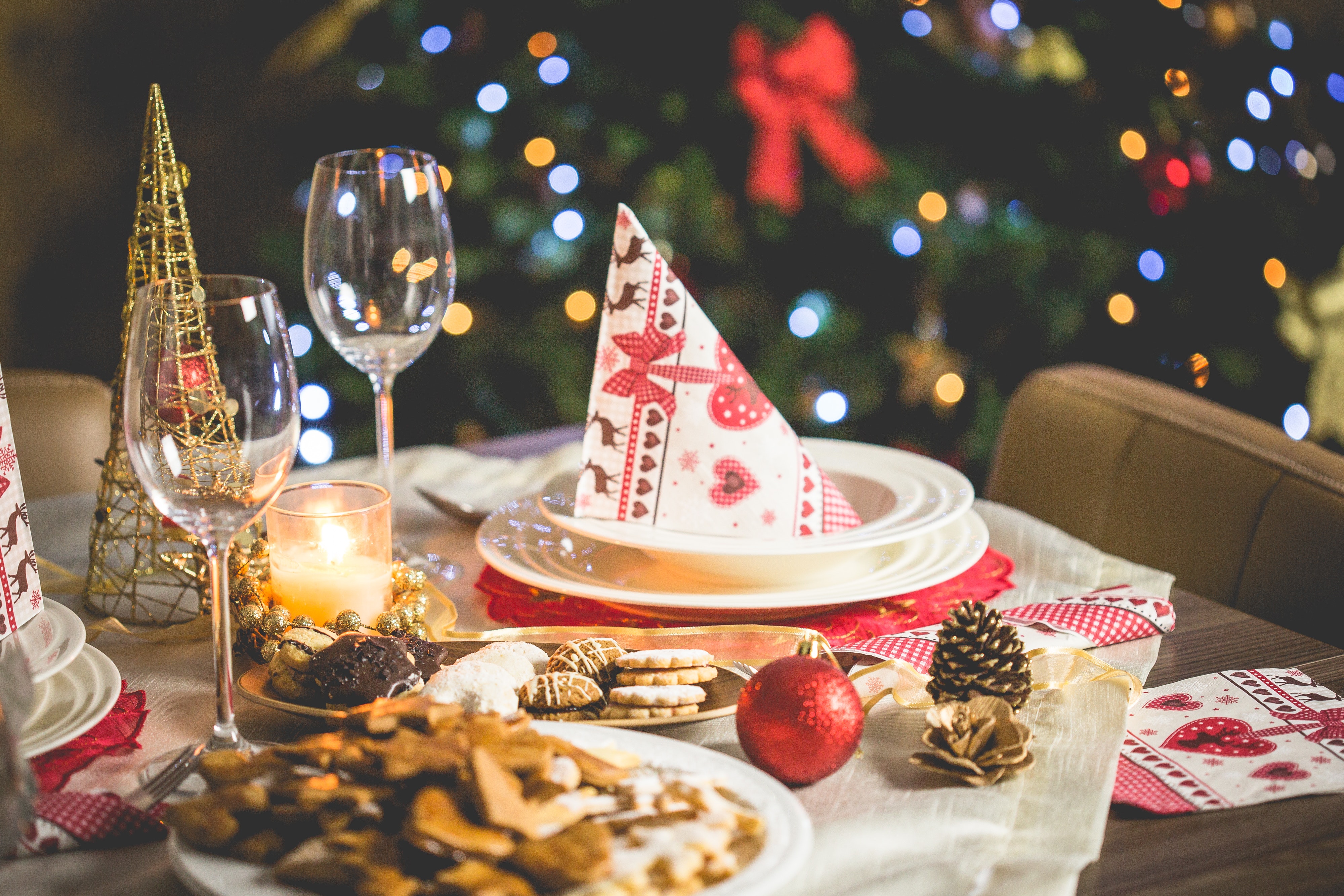 Servilletas elegantes y bonitas perfectas para la mesa de Navidad